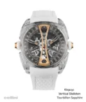 Cyrus Klepcys Vertical Skeleton Tourbillon Sapphire case Watch