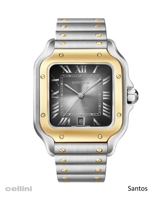 Cartier Santos Steel Gold Watch