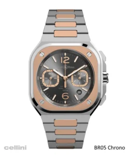 Bell & Ross BR05 Chrono Steel & Gold Watch