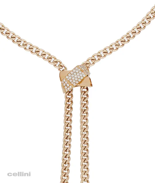 Crivelli - Necklace Rose Gold And Diamond Bolo 5789NS-RG