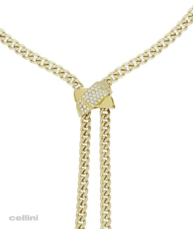 Crivelli - Necklace Yellow Gold And Diamond Bolo 5789NS