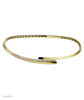 Crivelli Yellow Gold Diamond Pave Choker 4378NS