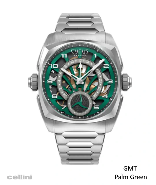 Cyrus - Klepcys GMT Palm Green watch