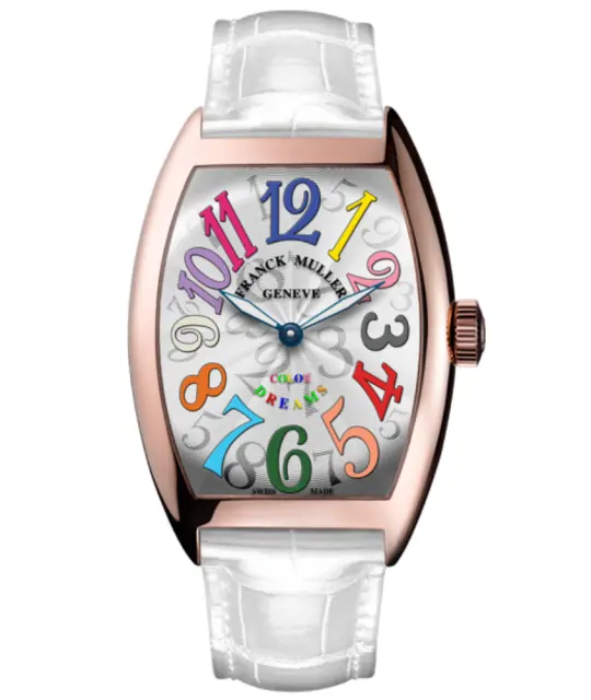 Franck Muller Ladies Cintree Curvex Color Dreams rose gold watch