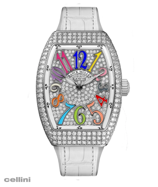 Franck Muller Lady Vanguard Diamond watch with Diamond dial