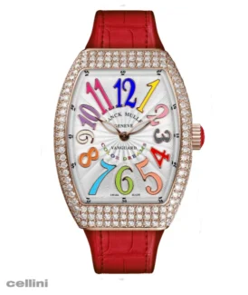 Franck Muller Slim Ladies Vanguard Diamond watch with color dreams dial