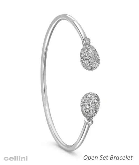 Fabergé Emotion WG Diamond Open Set Bracelet