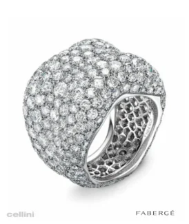 Faberge Emotion White Gold Diamond Grande Ring