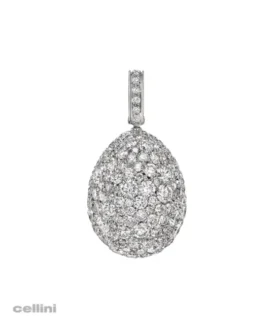 Fabergé White Gold Diamond Egg Charm