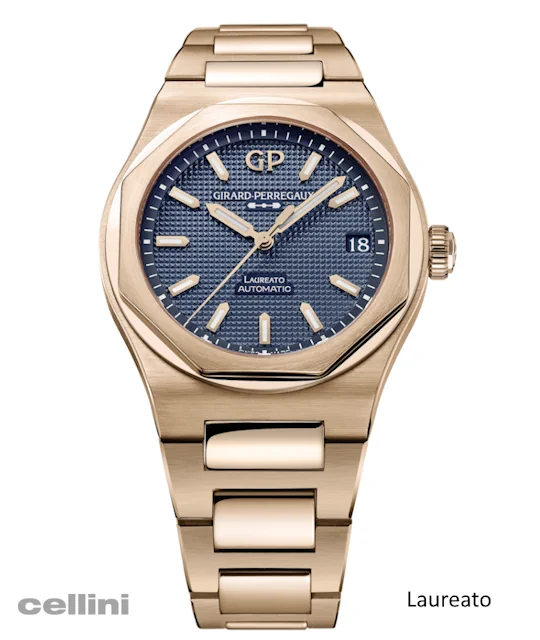 Girard-Perregaux Laureato Ultramarine Blue Rose Gold Watch