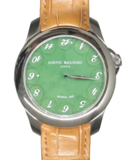 Ludovic Ballard Upside Down Jade Dial Platinum Watch