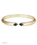 Nefertiti -Thin Double Lozenge Bracelet onyx