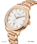 Piaget POLO Date Goa46020_Woman's Rose Gold Diamond Bezel Watch