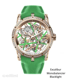 Roger Dubuis - DBEX 0831 Monobalancier Blacklight Rose Gold Diamond Watch